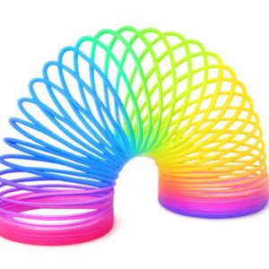 Rainbow slinky toy
