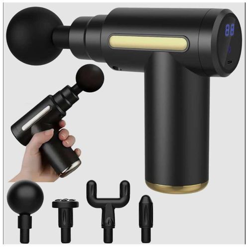 Gun Massager | Muscle Recovery & Relaxation | Rechargeable Portable Body Massager | Deep Tissue Muscle Massage Gun | Electric Handheld Percussion Massager