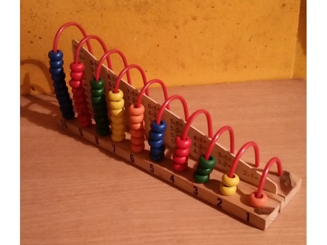Wooden Calculation Shelf | Educational Abacus Math Toy for Kids | Sensory Tool for Autism & Special Needs | Enhances Counting, Math Skills & Fine Motor Development
