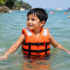 Life Jacket for Kids | Safety Life Jacket | High-Visibility Buoyancy Life Vest for Swimming & Water Sports | Secure Water Safety Gear for Kids & Adults