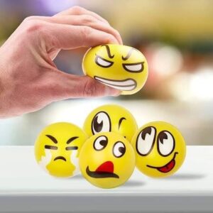 Emoji ball | Funny Emoji Squeeze Stress Relief Balls | Sensory Fidget Toy for Kids & Adults | Emotional Expression & Hand Exercise Tool