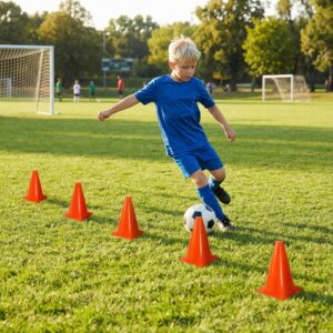 Multicolor Kids' Training Cones Set | Durable Sensory & Physical Activity Tools for General & Special Needs Children | Enhances Gross Motor Skills, Coordination & Spatial Awareness