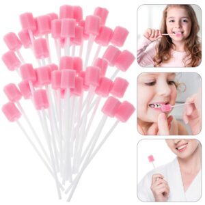 Oral swab Toothette for speech therapy tools | Autism Special child equipment's | pink foam lollipop swabs Toothette