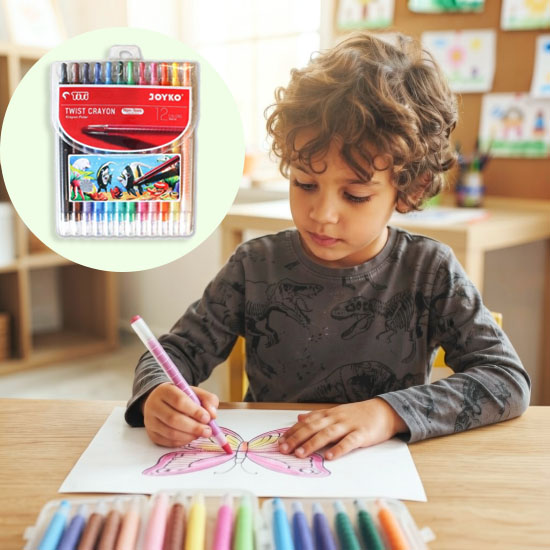 Titi Stackable Twistable Crayons Set | Non-Toxic Creative Art Tool for Kids | Perfect for Sensory Development, Fine Motor Skills & Color Learning for General & Special Needs Children
