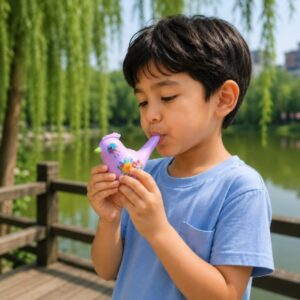 Cute Bird-Shaped Water Whistle Toy for Kids | Interactive Bird Flute for Musical Learning & Sensory Development | Safe, Non-Toxic Fun Instrument for Toddlers