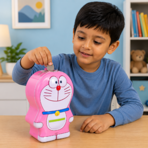 Cute Doraemon Coin Box  | Attractive Money Saving Box for Kids | Durable Kids Piggy Bank for Financial Habits & Gift Item | Child Toy