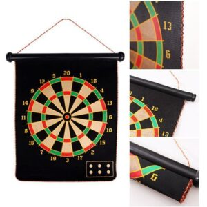 Magnetic Dart Board | Magnetic Dart Board 15 Inch with 6 Darts | Double Sided Dartboard Game | Autism sensory indoor games for attention | Safe Indoor Sports Toy for Kids & Adults