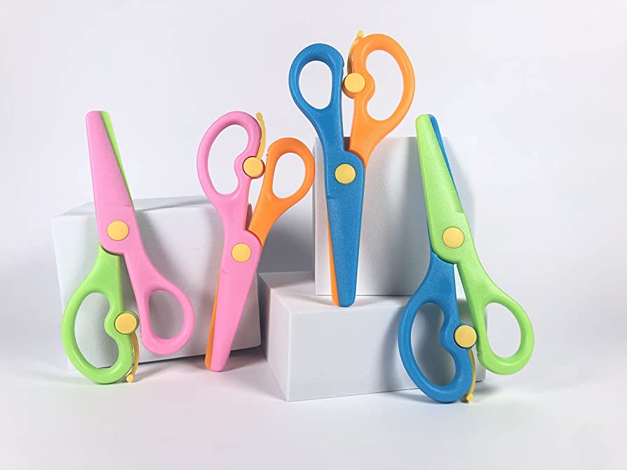 Child-Safe Plastic Scissors for Kids | Training Scissors for Fine Motor Skills & Creative Arts | Safe & Ergonomic Design for General & Special Needs Children