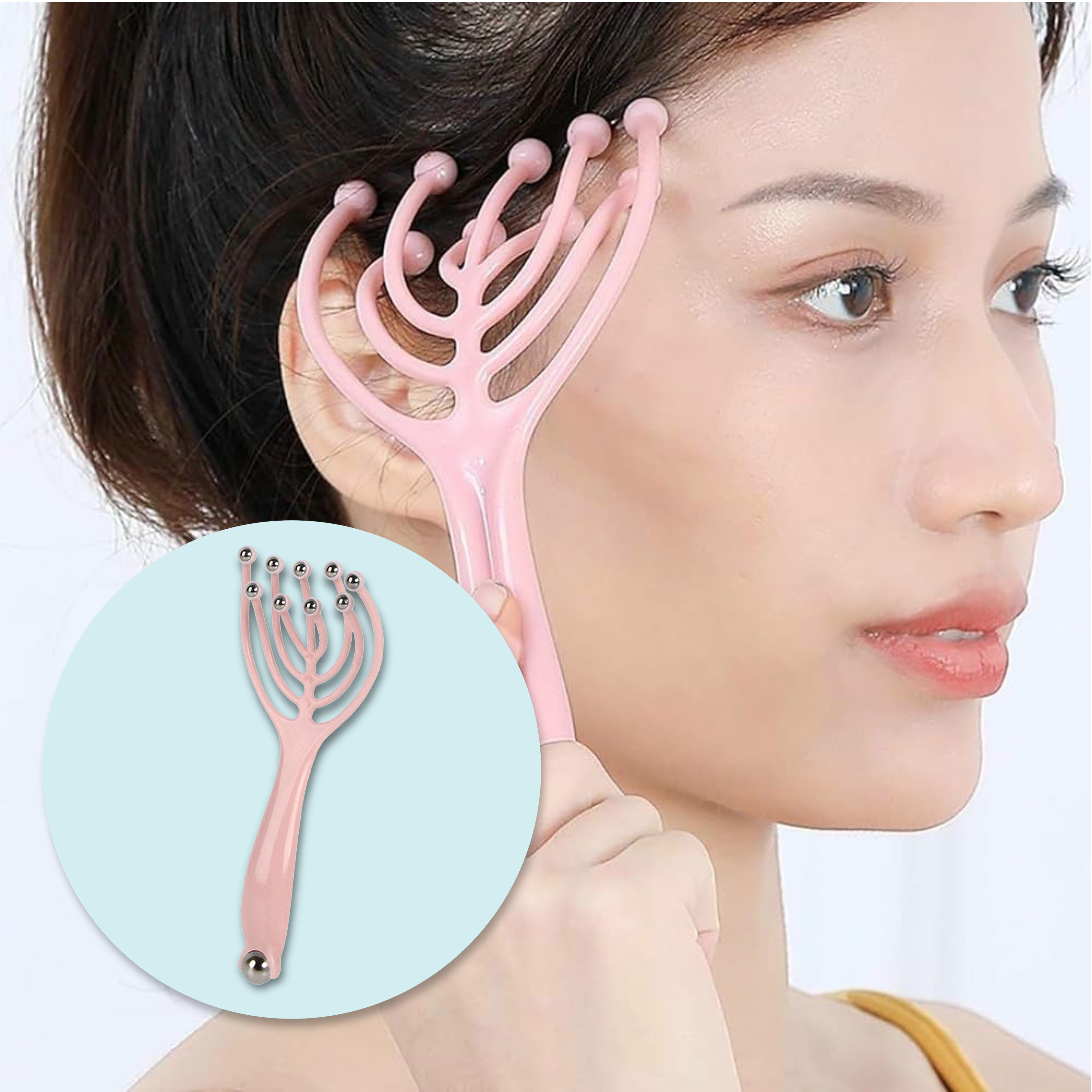 9-Ball Scalp & Body Roller Massager | Sensory Therapy Tool for Relaxation & Stress Relief | Perfect for Kids & Adults to Enhance Focus & Calmness