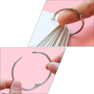 8 Pcs Book Ring Set | Zhuo Da Metal Book Rings (1.5 inch) - 8 Pcs Set | Versatile Binding Rings for Organizing, DIY Projects & Therapeutic Sorting Activities for Kids