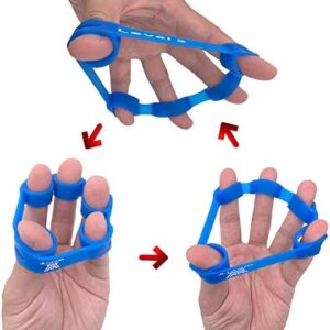 Silicone Finger Strengthener & Hand Exerciser | Resistance Training Tool for Fine Motor Skills, Physical Therapy & Stress Relief | Suitable for Kids & Adults