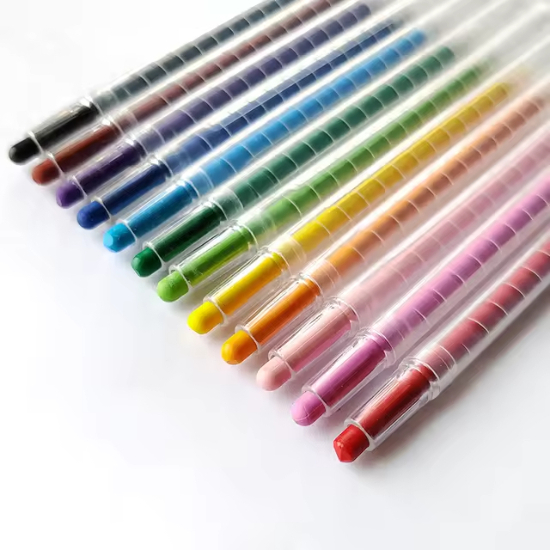 Titi Stackable Twistable Crayons Set | Non-Toxic Creative Art Tool for Kids | Perfect for Sensory Development, Fine Motor Skills & Color Learning for General & Special Needs Children