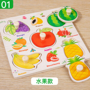 Wooden Educational puzzle Toys | Wooden Fruits Puzzle | Wooden Animal Puzzle | Wooden Shape Puzzle | Wooden Small Puzzle Collection Montessori toys