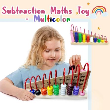 Wooden Calculation Shelf | Educational Abacus Math Toy for Kids | Sensory Tool for Autism & Special Needs | Enhances Counting, Math Skills & Fine Motor Development