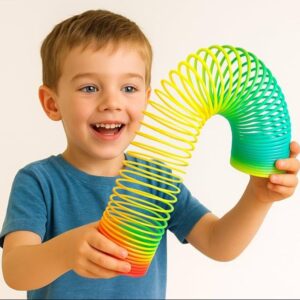 Magic Rainbow Spring Toy | Classic Colorful Slinky Fidget Toy for Kids | Stress Relief & Bilateral Coordination Sensory Toy for Autism & ADHDMagic Rainbow Spring Toy | Classic Colorful Slinky Fidget Toy for Kids | Sensory Toy  or Autism