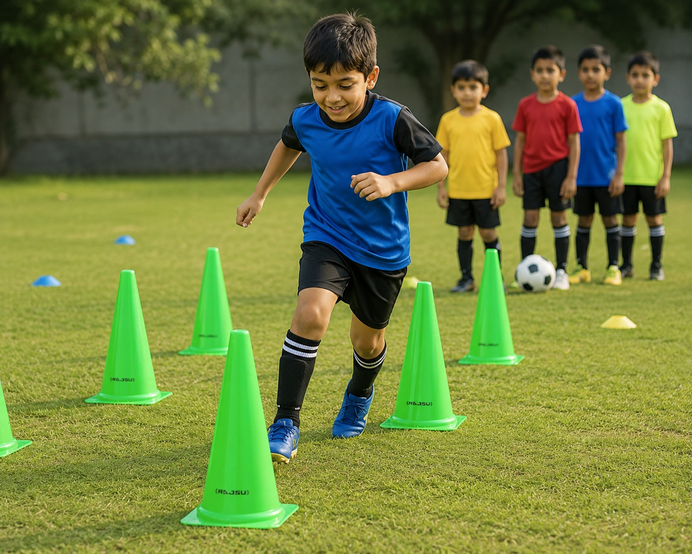 Multicolor Kids' Training Cones Set | Durable Sensory & Physical Activity Tools for General & Special Needs Children | Enhances Gross Motor Skills, Coordination & Spatial Awareness