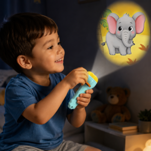 16 Disks Kids Projection Torch | Kids Story Projection Flashlight Toy | Educational Slide Projector Torch with Multiple Themes | Visual Sensory & Storytelling Tool for Kids, Autism & ADHD