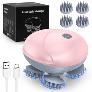 Smart Scalp Massager | Electric Smart Scalp Massager | Scalp Head Hair Massager | Smart Scalp Massager for Relaxing Full Body Massage with 3 Speed Settings Black |